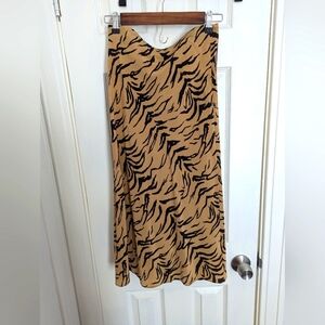 NWT Madewell silk midi skirt